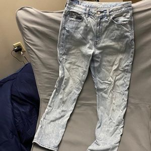 AE High-Waisted Distressed Mom Jeans